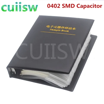 0402 Capacitor SMD Libro de la Muestra 80valuesX50pcs=4000pcs 0.5 PF~1 UF Condensador Kit Surtido Pack