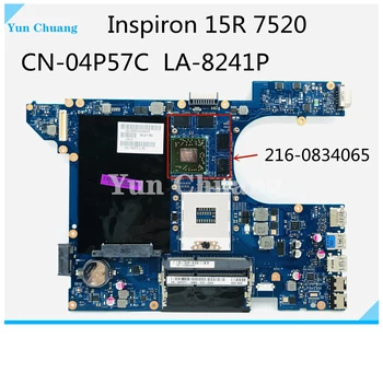 04P57C CN-04P57C QCL00 LA-8241P Para Dell Inspiron 15R 7520 5520 Portátil de la Placa base DDR3 HD7730M 2G GPU 100% de prueba de trabajo