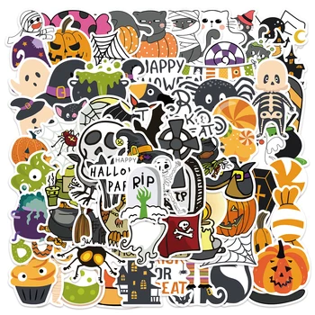 10/50/100PCS la Calabaza de Halloween Decoración Graffiti Pegatinas Caso de Teléfono Móvil Patineta Maleta Impermeable Pegatinas de Niños de Juguete