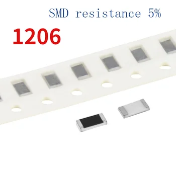 100pcs 1206 SMD chip Resistor de 1 M 1,3 M 1,5 M 1,8 M 2M 2.2 M 2.4 M 2.7 M 3M 3.3 3.6 M M, 3,9 M, 4,3 M 4.7 M 5.1 M 5.6 M 6.2 6.8 M M 7,5 M 8.2 M 10M
