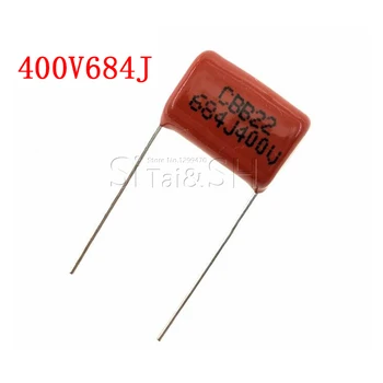 10PCS 400V684J tono de 15MM DE 0,68 UF 680nf 684 400V CBB de condensadores de película de Polipropileno