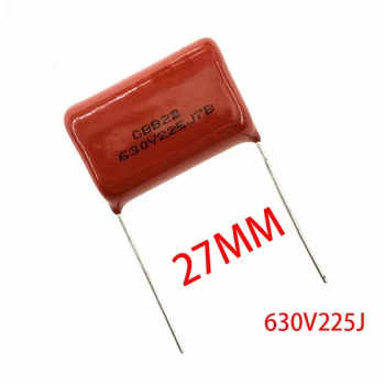 10pcs CBB de condensadores de película de Polipropileno tono de 27 mm 225 2.2 uF 630V