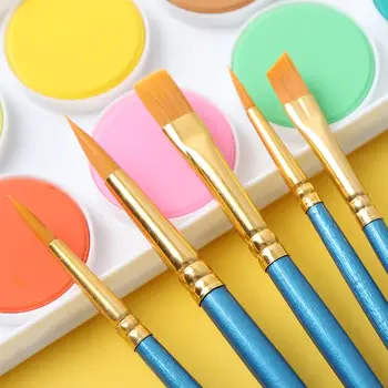 10pcs/Set Muliple Tamaños de Pinceles de Arte del Pincel para Acrílico de Aceite de Acuarela de la Artista Profesional de la Pintura Kits de Color al Azar