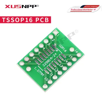 10PCS TSSOP16 SSOP16 SOP-16 SOP16 a DIP16 Tablero de Transferencia DIP Pin de la Junta de Tono Adaptador de PCB