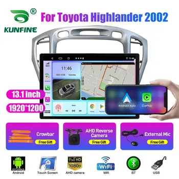 13.1 pulgadas de Radio de Coche Para Toyota Highlander 2002 Coche DVD GPS de Navegación Estéreo Carplay 2 Din Central Multimedia Android Auto