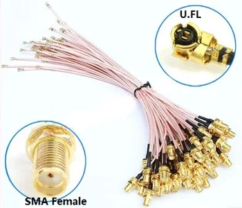 15CM UFL IPEX/IPX SMA conector de cable flexible de antena RF-SMA hembra WIFI GSM GPS RG178 cable para MC7710/MC7700/MC7304/MC7430/MC7455