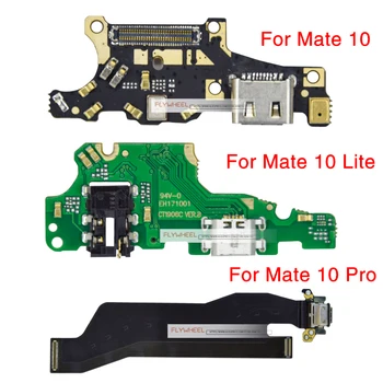 1pcs Puerto de Carga de la Cinta Flex Cable Para Huawei Mate 10 10 Lite 10 Pro USB Cargador Dock Conector de la Placa de Piezas de Repuesto