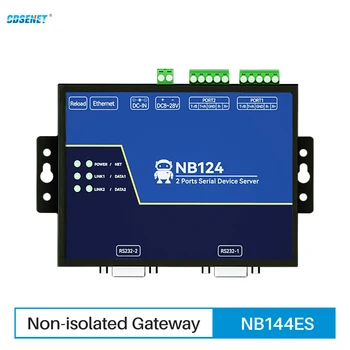 2 Canal RS485/RS232/RS422 a Ethnernet de Serie del Servidor de NB124ES TCP UDP MQTT HTTP Modbus Gateway TCP a RTU de vigilancia CDSENT