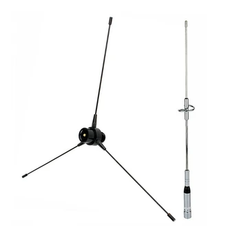 2 Conjunto de Accesorios Electrónicos :1 ajuste de la Antena UHF-F 10-1300Mhz Antena Y 1 Set de Banda Dual Antena UHF / VHF 144/430Mhz 2.15