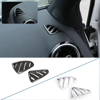 2 piezas de Fibra de Carbono de Estilo ABS Mate Panel de Aire Acondicionado Ventilación Marco de Recorte Para Mercedes Benz Clase B W247 2019-2020 Accesorios