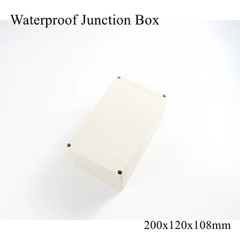 200x120x108mm Impermeable de la caja de Plástico Caja al aire libre del Cable de Conexión de Unión Eléctrica de Caso del Proyecto de ABS IP65 200*120*108mm