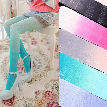 2021 Nueva Pasarela de Transición de Color Fishnet Pantyhose Gradiente de Color de la Malla de Encaje Calcetines de Moda de Lujo de gama Alta del Cuerpo Stock Diseñador