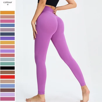 2023 Perfecta Deporte Polainas de las Mujeres de Yoga Desgaste de Lycra Mallas de Gimnasia de Empuje hacia Arriba Crujir de Entrenamiento de Fitness Plantea a Tope Legging para Mujer Pantalones