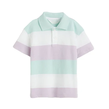 2023 Verano Nueva Moda de Polo T-shirt de Niños del Bebé de Color de la Luz Suave y cómodo Algodón para Niños Tops para Niños de 2-7 Años