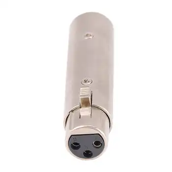 3-Pin XLR Macho a Hembra de Audio Micrófono Micrófono Conector del Adaptador de Extensión