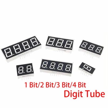 5 x 0.4 pulgadas de la pantalla LED de 7 segmentos de 1 Bit/2 Bits 3 Bits 4 Bits Dígitos Tubo Rojo Común del Cátodo / Ánodo Digital 0.4 pulgadas 7segment