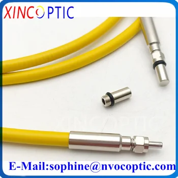 800um (VIS200-1100nm,0.22 NA)UV Optimizado Cuartos de Fibra de Sílice Núcleo de 3M 7.0 mm SMA 905-FC de la Fibra Óptica del Metal Virola de Cable de conexión de Cable