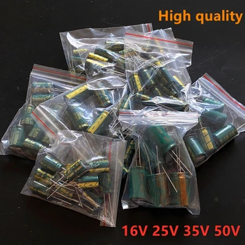 80Pcs de Alta calidad de 9 kit de valor 1000uF-3300uF Condensador Electrolítico de Paquete para arduino 16V 25V 35V 50V 1000UF de 2200UF 3300UF