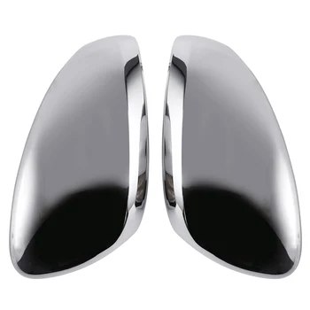 Abs Cromado Posterior del Coche del Espejo de la Vista de la Protección de Cubiertas Espejo Retrovisor Pegatinas para Peugeot 208 2014 - 2017 Accesorios