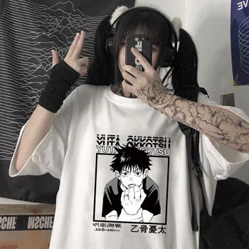 Anime Jujutsu Kaisen Casual Camiseta De Los Hombres Genial Manga Gráfico De Verano De La Camiseta De Estética Unisex Superior Tees