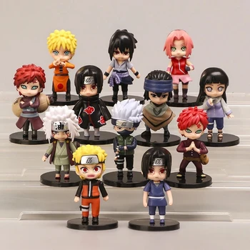 Anime Naruto La Figura De Naruto Modelo Juguetes Sasuke Kakashi Haruno Sakura, Itachi Escritorio Ornamento Decorativo Regalos Lindos De La Decoración Del Coche