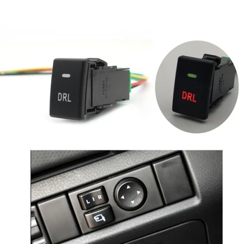 Auto LED Luz de Coche de Luz Diurna DRL Interruptor de Botón Reajustar el Interruptor con Alambre para el Isuzu D-MAX
