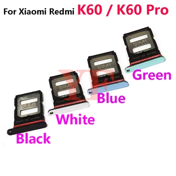 Bandeja de Tarjeta de SIM Para el Xiaomi Redmi K50 K60 Pro K50 Juego K60E K50 Ultra SIM Bandeja de la Tarjeta Titular de la Tarjeta de la Ranura de Adaptador de Piezas de Repuesto
