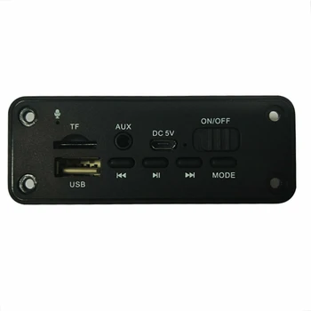 Bluetooth MP3 WMA Decodificador de la Junta DC 5V Módulo de Audio USB TF Radio Inalámbrica Receptor de FM, Reproductor de MP3 2 x 3W Amplificador