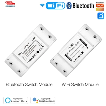 Bluetooth WiFi 10A BRICOLAJE Smart Switch de la Vida Inteligente de la APLICACIÓN de Control Remoto Smart Home de Temporización del Interruptor a Través de Alexa principal de Google Control de Voz
