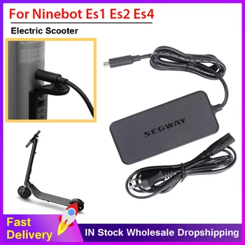 Cargador de batería para el Segway Ninebot ES1/ES2/ES4 Scooter Eléctrico 42V 1.7 UN Cable de Alimentación Múltiple de la Protección de la Seguridad Aprobado Negro