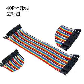 DuPont línea 40P 20cm de largo cable hembra-hembra de color por cable 2.54 cancha