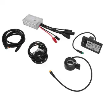 E-Bike Controlador con Pantalla PAS Sensor de Acelerador 1 a 2 Kit de Cable de 15 A 22 Controlador de 36V 48V Eléctrico Accesorios para Bicicletas