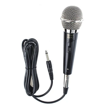 Elistooop de Mano Profesional con Cable Micrófono Dinámico de la Voz Clara de Karaoke Música Vocal Rendimiento