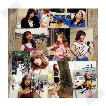 firmado dos veces foto autografiada LIKEY Twicetagram 6 pulgadas de envío gratis 9 fotos K-POP 112017