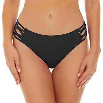 JAYCOSIN parte de Abajo del Bikini de las Mujeres de la Vendimia de Impresión Baja de la Cintura Brasileña de la parte de Abajo del Bikini Lado de Lazo de la Correa de Baño Swimbottom купальник 2023