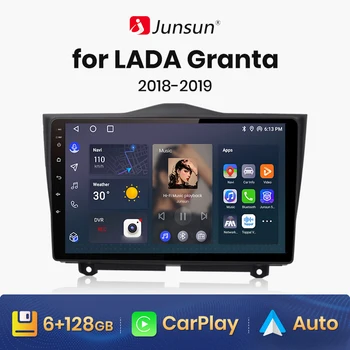 Junsun V1 AI Inalámbrica de Voz CarPlay Android Auto Radio Para LADA Granta Cruz BA3 2018-2019 4G Multimedia del Coche de GPS de la autoradio 2din