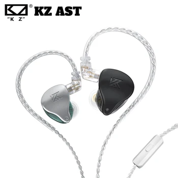 KZ AST En la Oreja los Auriculares Con Cable de 24 BA Unidades de alta fidelidad Bajo Armadura Equilibrada DJ Monitor IEM con Cancelación de Ruido Auriculares KZ ZSN PRO