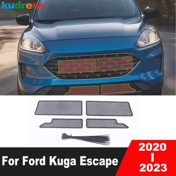 La Parrilla frontal a Prueba de Insectos de Red Para el Ford Kuga Escapar 2020 2021 2022 2023 Automóvil de Acero de Detección de Malla Anti-mosquito Polvo Accesorios