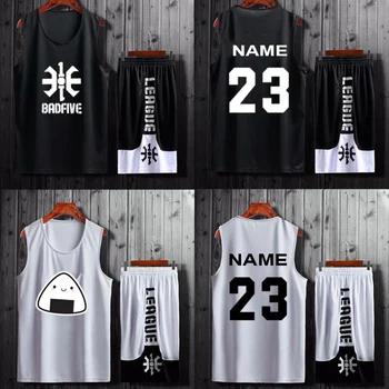 Los hombres de Baloncesto Uniformes de los equipos Deportivos universitarios chándales adulto baloncesto jersey de entrenamiento conjunto Transpirable jersey de Baloncesto personalizadas