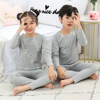 Los Muchachos de los niños Conjuntos de Pijamas Niño de Pijamas, Ropa de Niños ropa de dormir de Niño Ropa interior Térmica Pijamas de Bebé de las Niñas ropa de hogar 6 8T