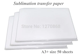 Mejor qualtiy A3+ de la transferencia de la Sublimación de papel de tejido de poliéster de 50 hojas de una bolsa de