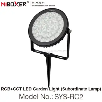 MiBoxer DC24V Impermeable IP66 SYS-RC2 15W RGBCCT LED de Luz de Jardín (Subordinada de la Lámpara) al aire libre del Paisaje de la Luz de 2.4 G Control Remoto