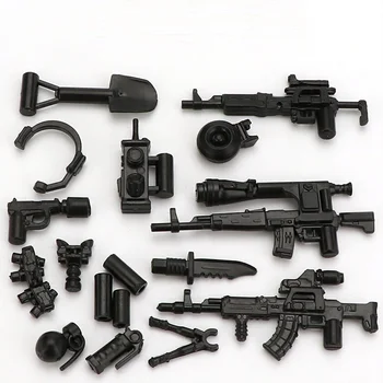 Militar Paquete de Armas Arma del Equipo de Soldados del Ejército de Armas MOC Brinquedos Cifras Compatibles con el Bloque de creación de Accesorios Mini Juguetes