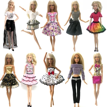 NK 10 30CM vestido de Princesa Hermosa Ropa de Fiesta más de Moda de Vestido Para Muñeca Barbie Accesorios de las Mejores Chicas de Regalo de Bebé de Juguete de DZ