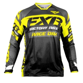 Nueva Bajada de Camisetas de FXR en Bicicleta de Montaña Polera Mtb Jersey Camisetas de Offroad DH Motocicleta Jersey de Motocross de Manga Larga Sportwear