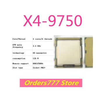 Nuevo original importado X4 9750 9750 CPU de 4 núcleos de 4 hilos 2.4 GHz 125W de 65 nm DDR3 R4 de aseguramiento de la calidad FM2+