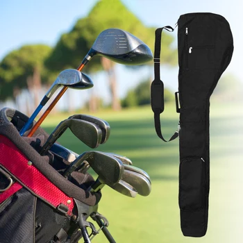 Nylon Bolsas de Golf Impermeable Plegable Bolsa de Golf Protector Resistente a los Arañazos con Cremallera de Gran Capacidad Duradera de Accesorios Deportivos