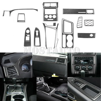 Para Dodge Challenger Suave Interiores en Fibra de Carbono Kit de Accesorios de la Cubierta de Recorte 2008-2010 23pcs Interior Todo el Kit