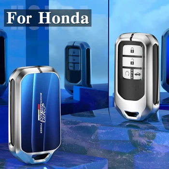 Para Honda Hrv Civic Accord, CR-V Ajuste de la ODISEA de la CIUDAD de JZZE Nuevo patrón de estilo de gama Alta Aeroespacial de zinc de aleación llave del coche Clave de caso de la Cubierta