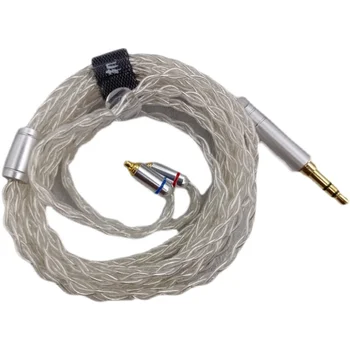 Para IE300 IE900 Cable de los Auriculares OCC Plateado Cable de Actualización MMCX Cable de los Auriculares